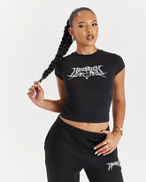 Spark Fitted Tee - Black/Silver