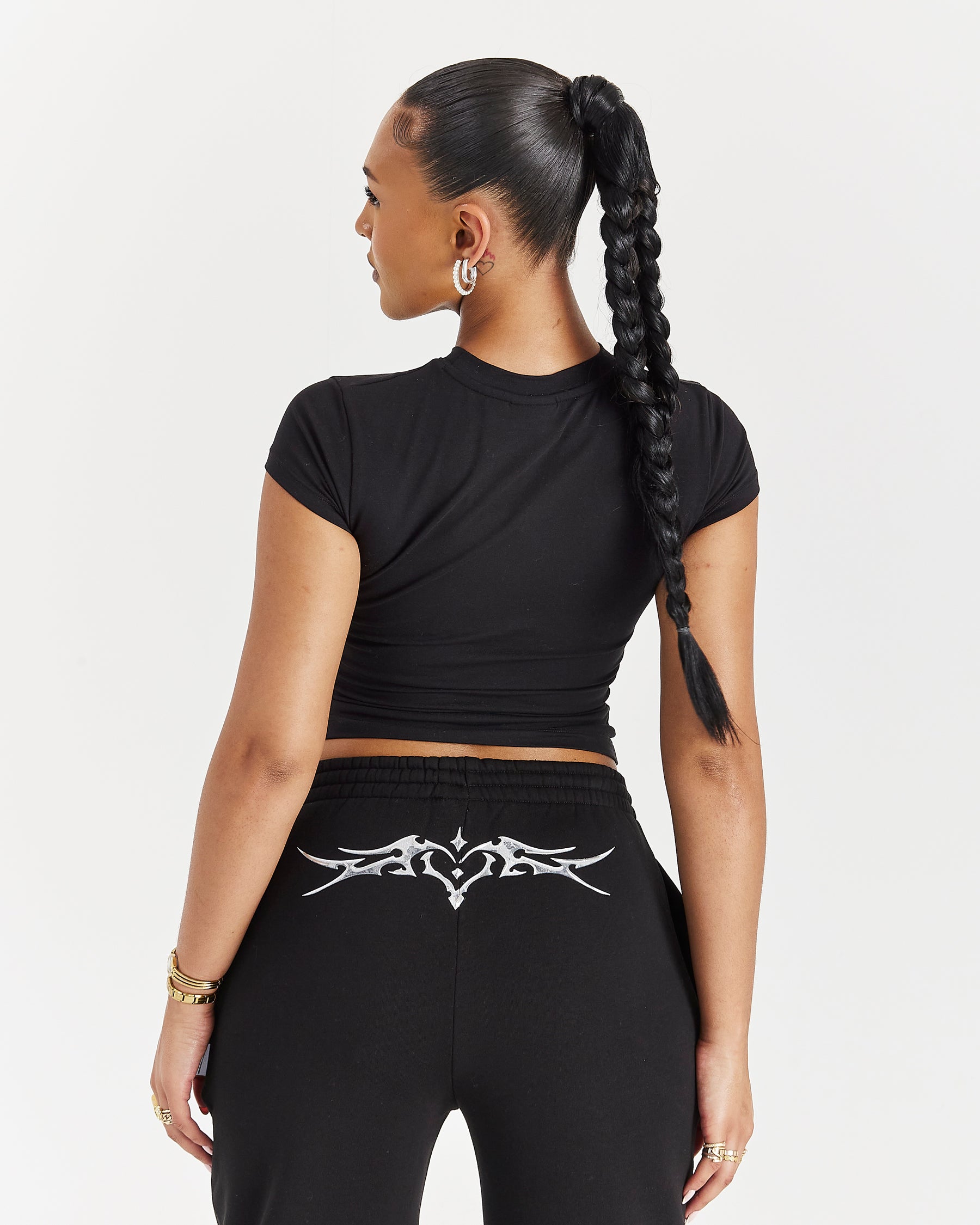 Spark Fitted Tee - Black/Silver