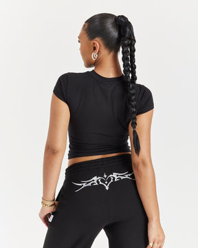 Spark Fitted Tee - Black/Silver