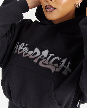 Lucky Boxy Hoodie - Black/Grey