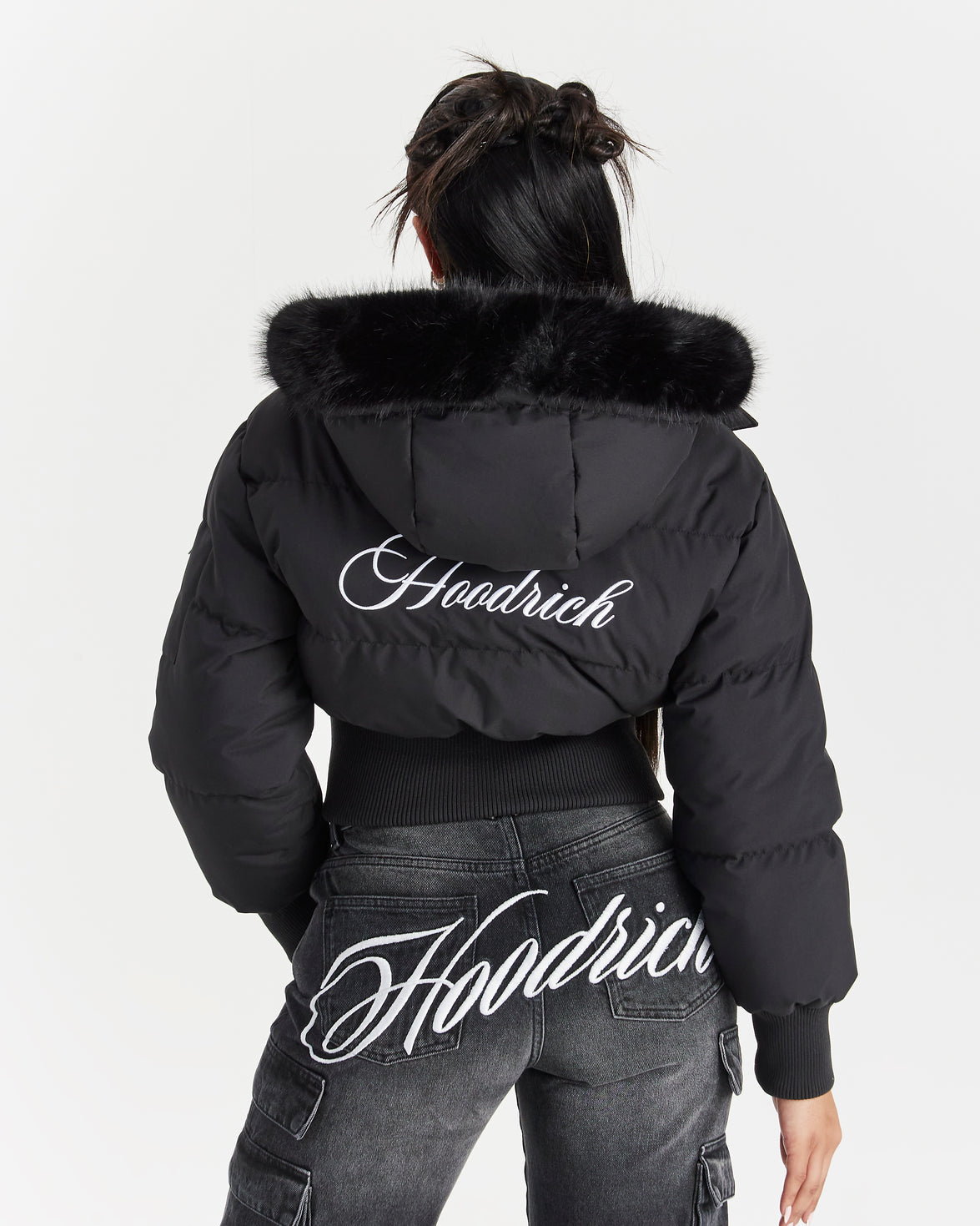 Forsyth Puffer Jacket - Black/Fur