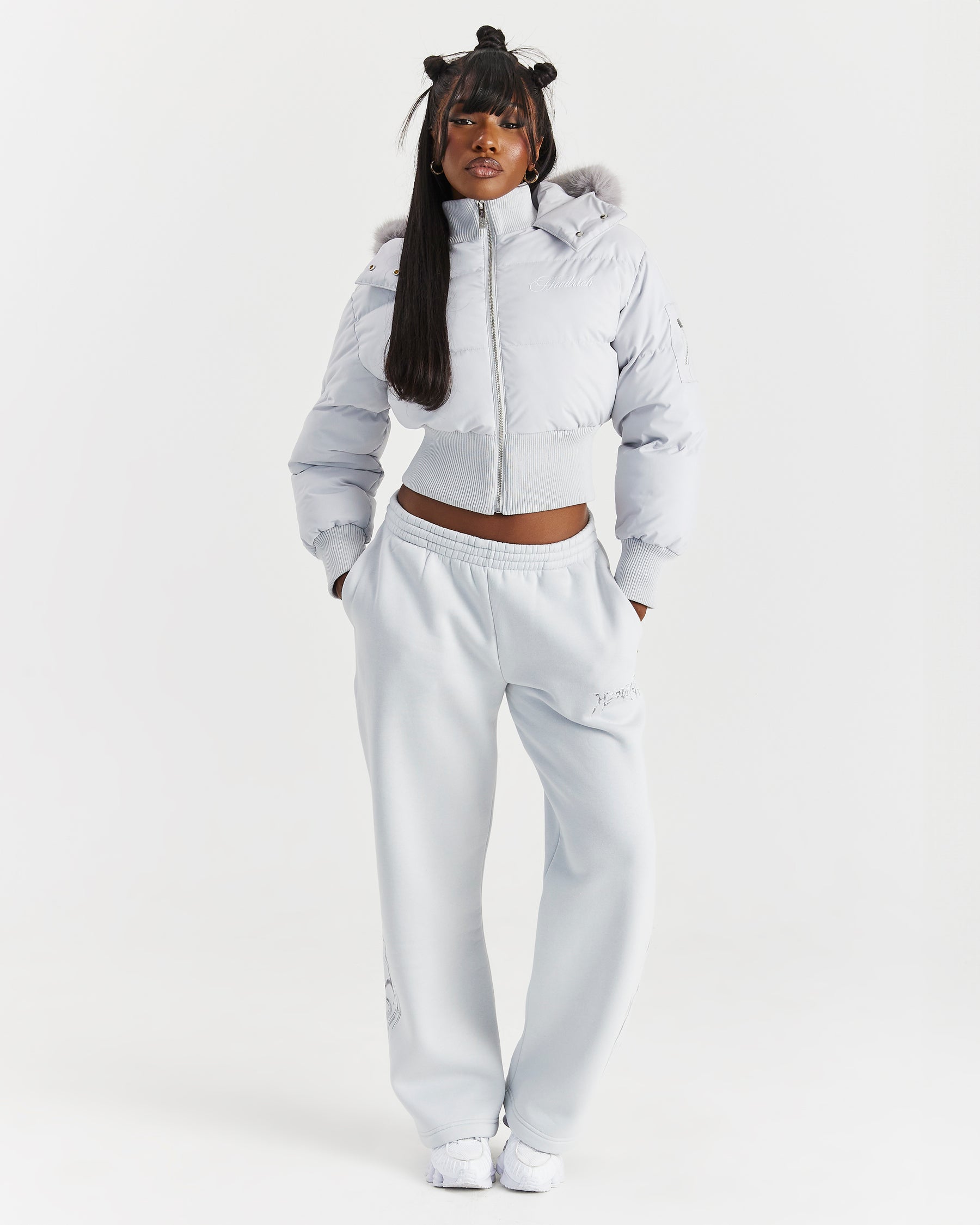 Forsyth Puffer Jacket - Grey/Fur