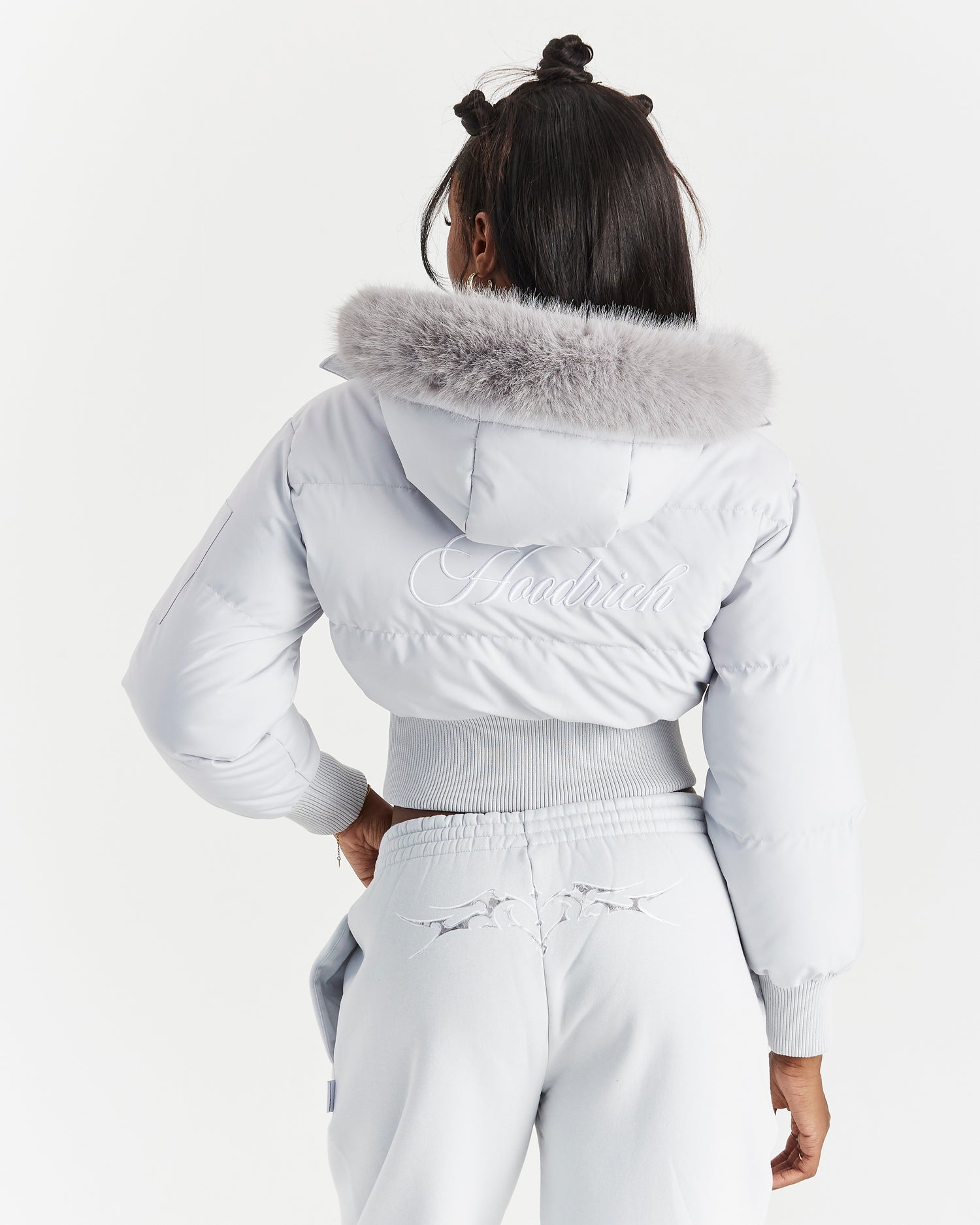 Forsyth Puffer Jacket - Grey/Fur