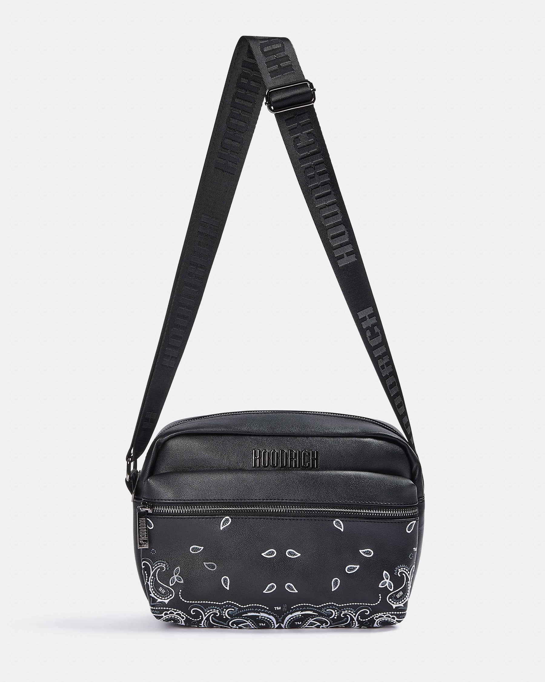 Motif Cross Body Bag - Black/White