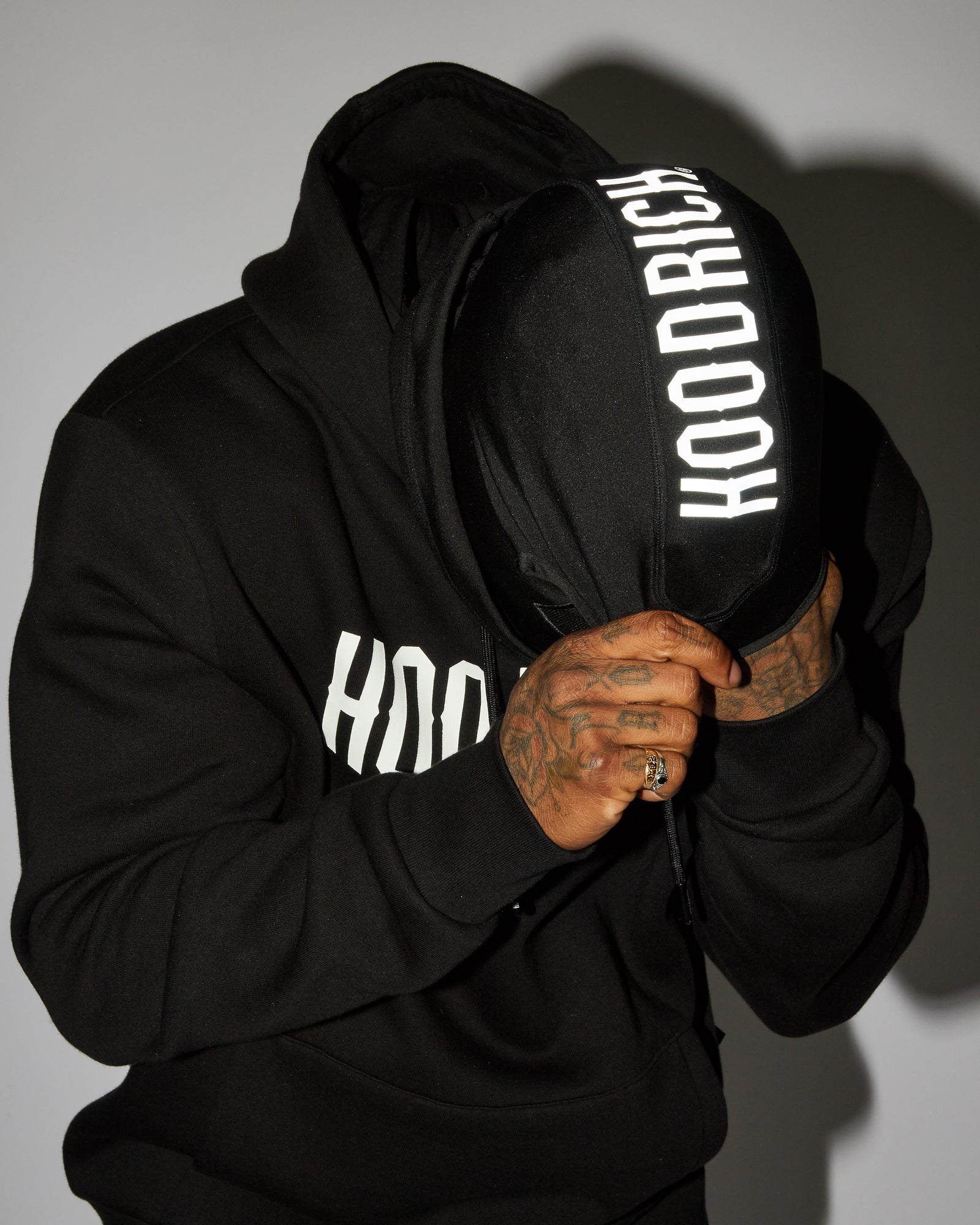 OG Reflective Balaclava Black/Reflective Hoodrich