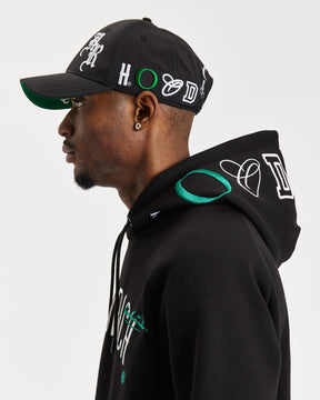 OG Heat Cap - Black/White/Green