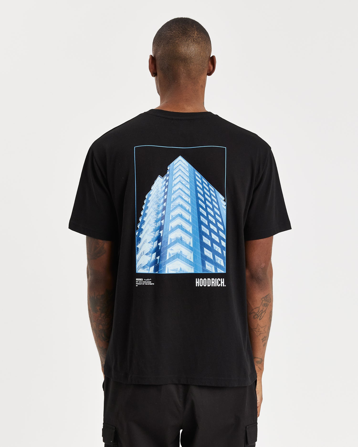 OG Build T-Shirt - Black/White/Azure Blue