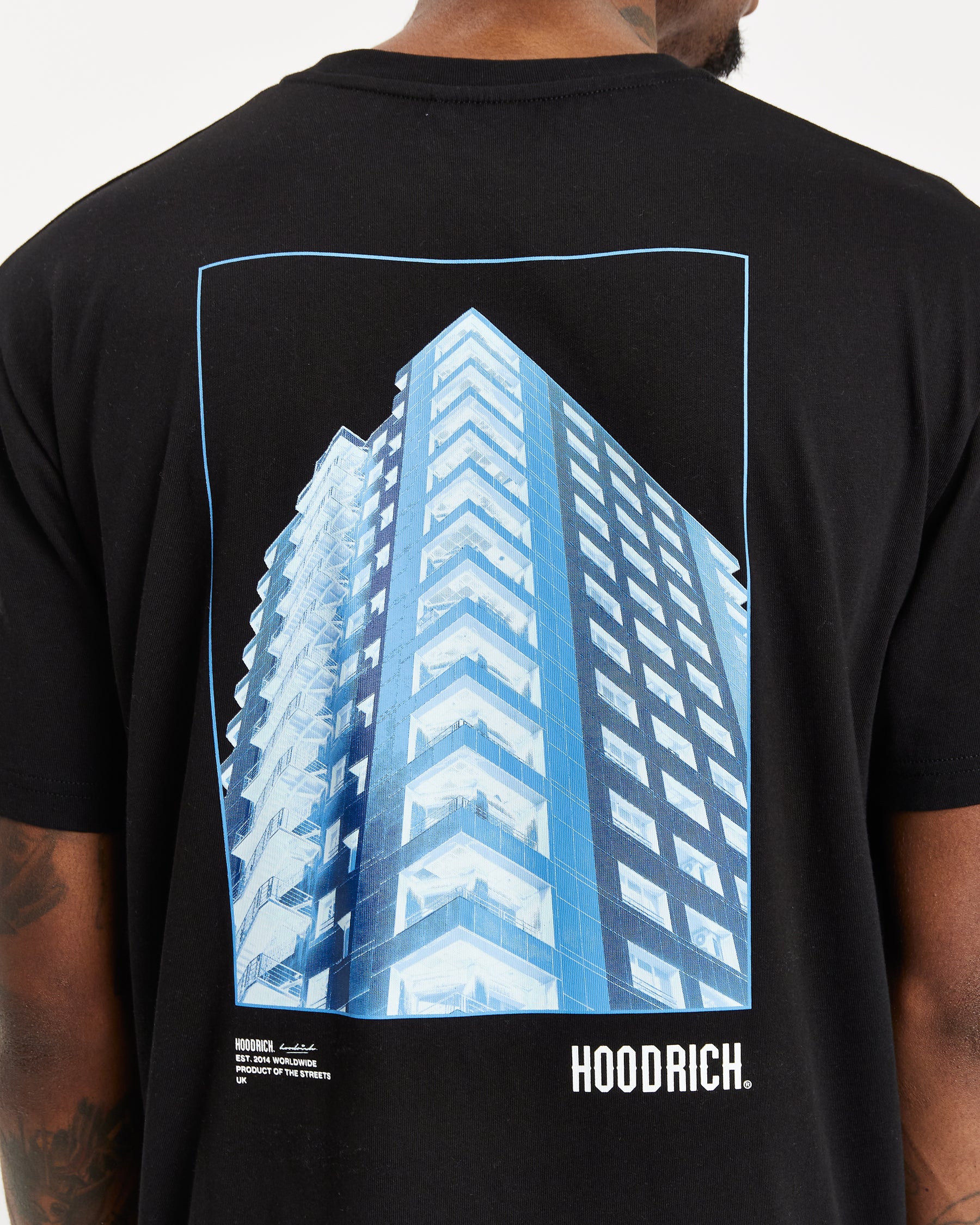 OG Build T-Shirt - Black/White/Azure Blue