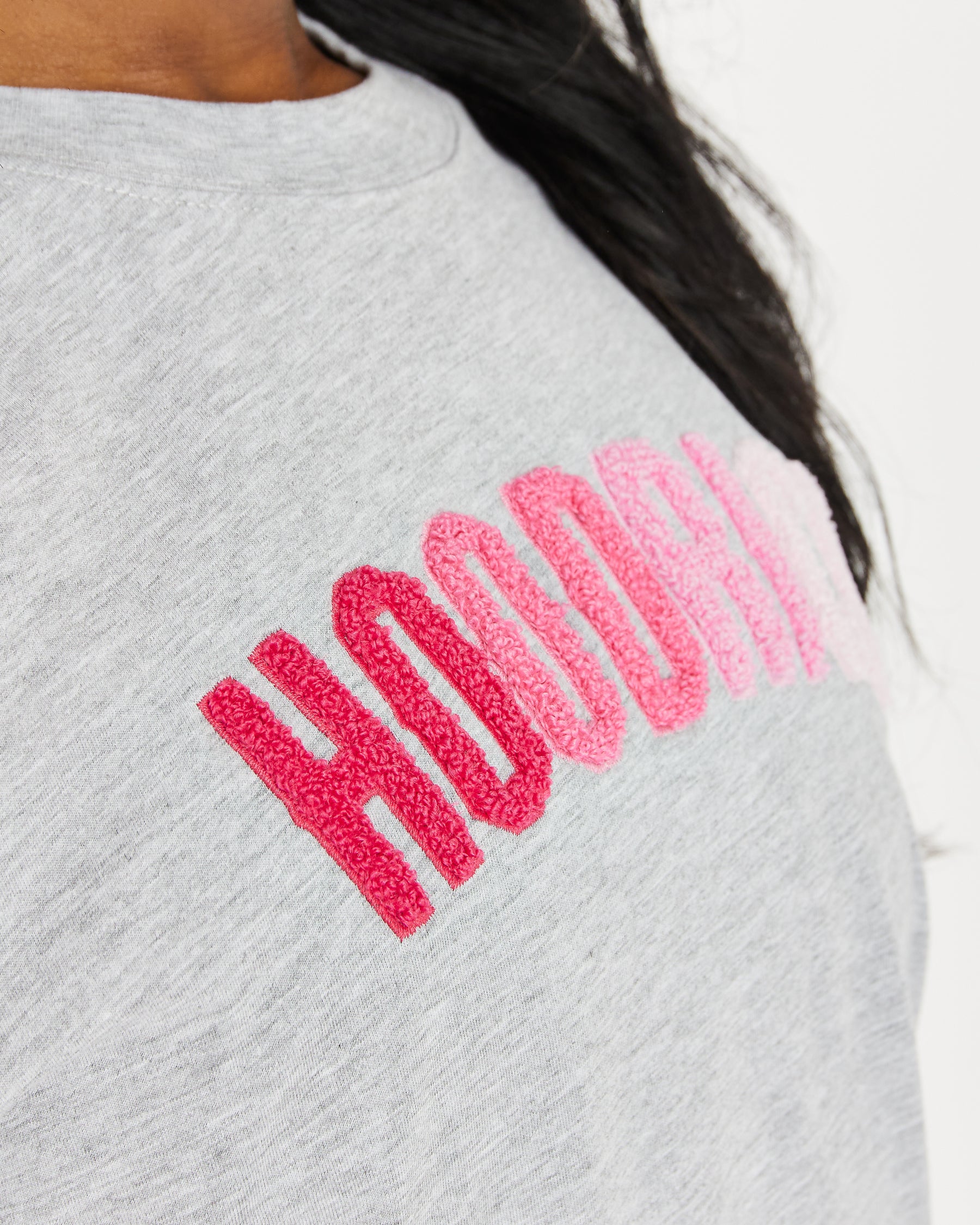 OG Kraze Boyfriend T-shirt - Heather Grey/ Pinks