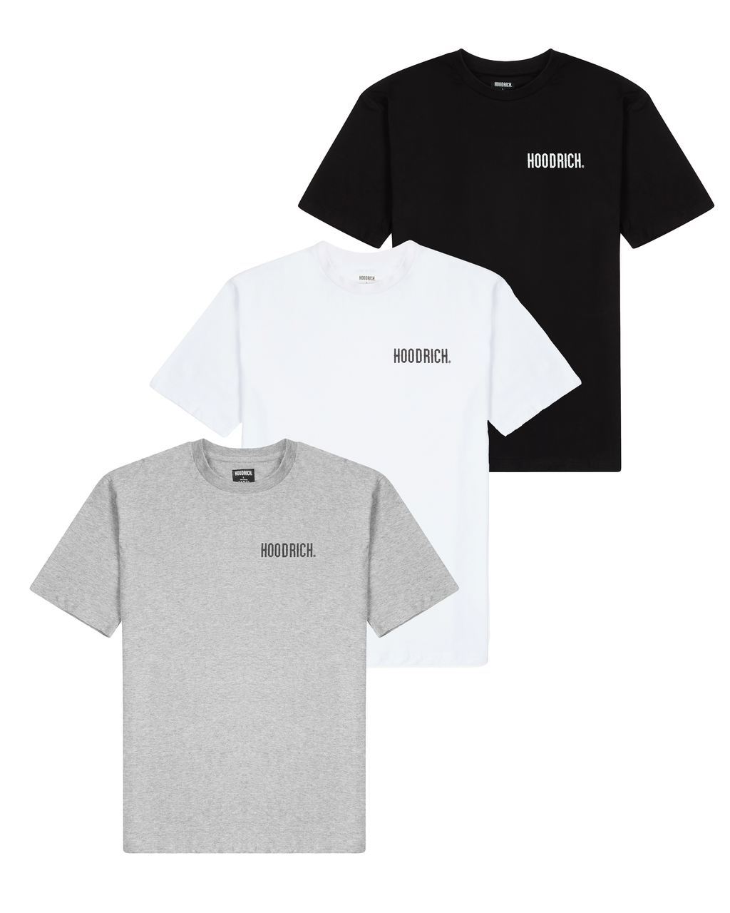 OG Core 3 Pack T Shirts Black White Grey